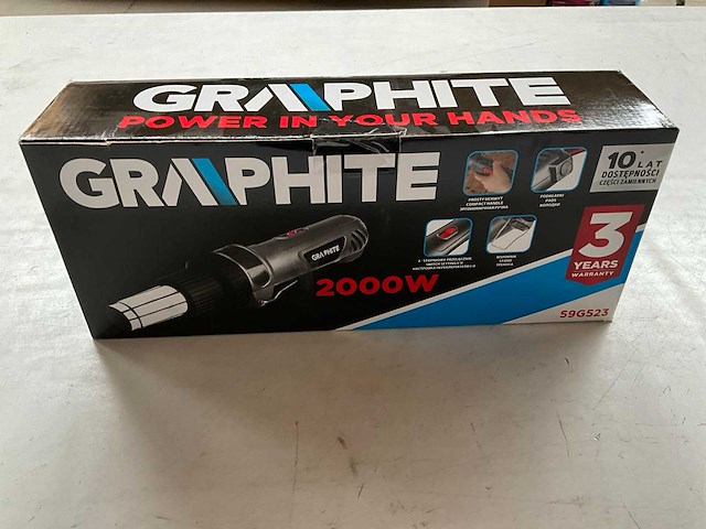 Graphite 59g523 hete lucht pistool 2000w - afbeelding 1 van  5