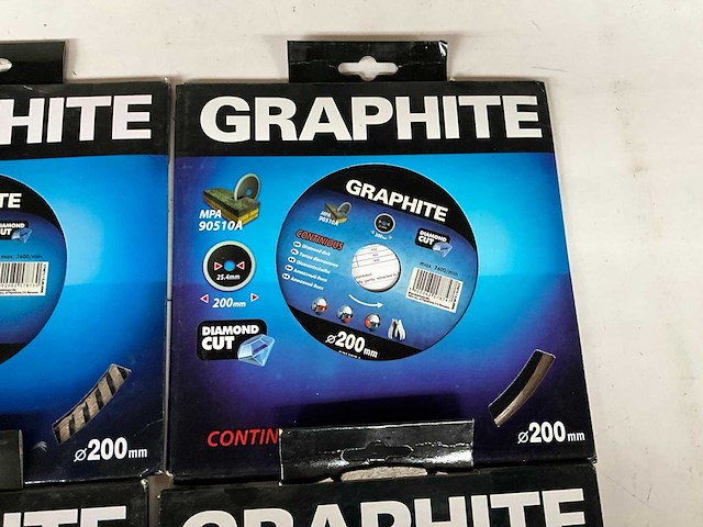 Graphite diverse slijpschijven 200 mm (8x) - afbeelding 5 van  10