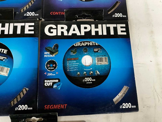 Graphite diverse slijpschijven 200 mm (8x) - afbeelding 6 van  10