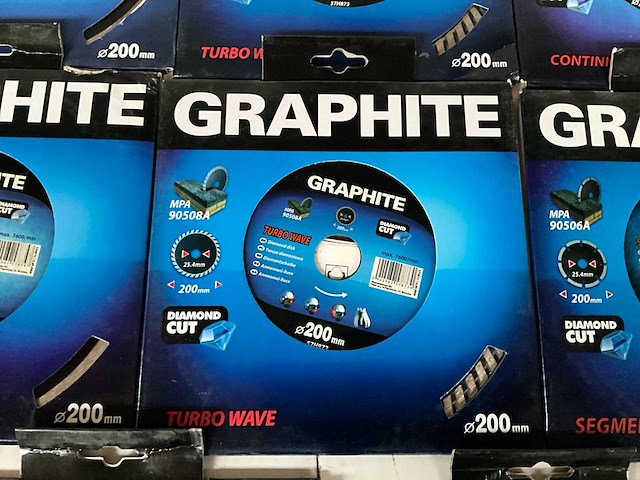 Graphite diverse slijpschijven 200 mm (8x) - afbeelding 7 van  10