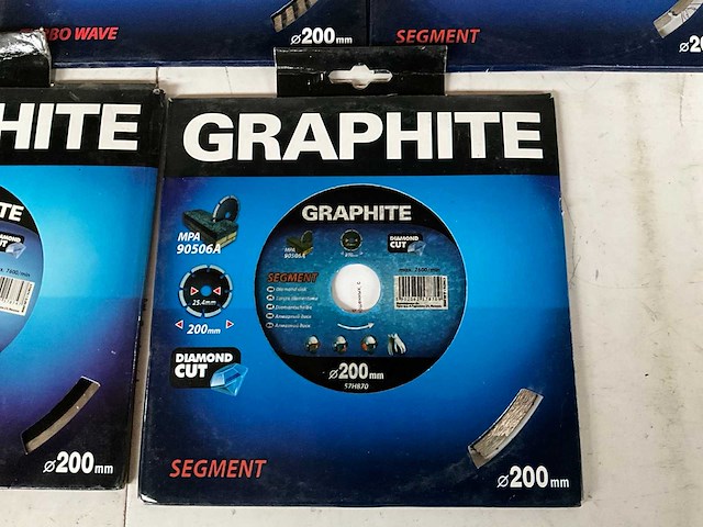 Graphite diverse slijpschijven 200 mm (8x) - afbeelding 10 van  10