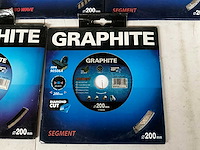 Graphite diverse slijpschijven 200 mm (8x) - afbeelding 10 van  10
