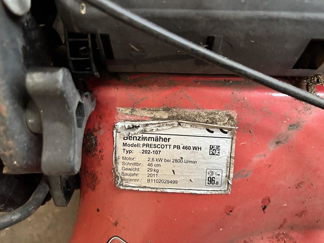 Grasmachine prescott pb 460wh - afbeelding 10 van  12