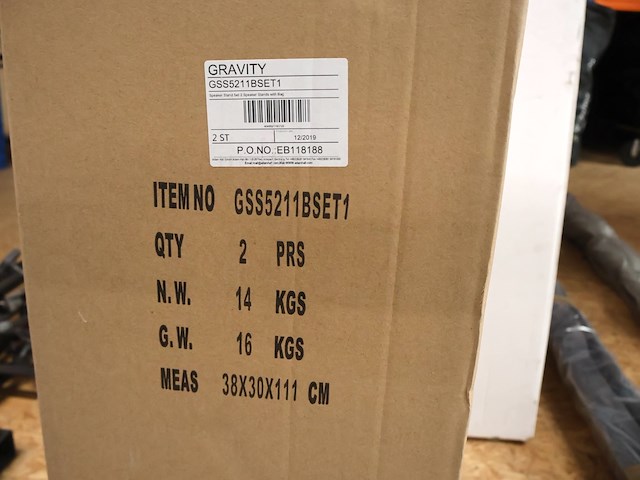Gravity speakerstatief (x2) - afbeelding 2 van  3