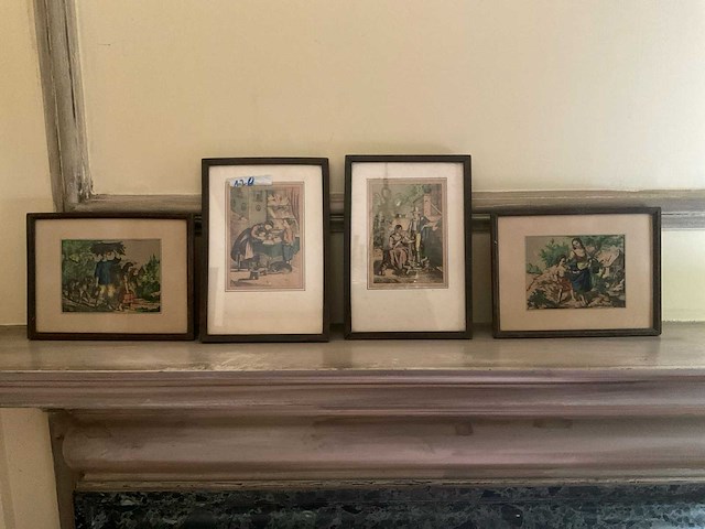 Gravures (4x) - afbeelding 1 van  5