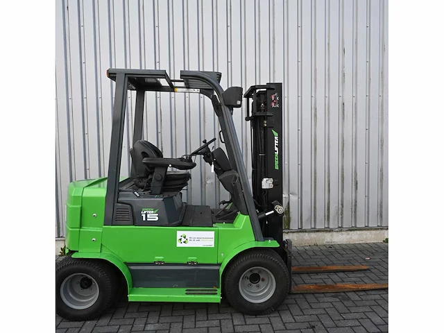 Green lifter toyota - 2006 - el15 - vorkheftruck - afbeelding 11 van  15