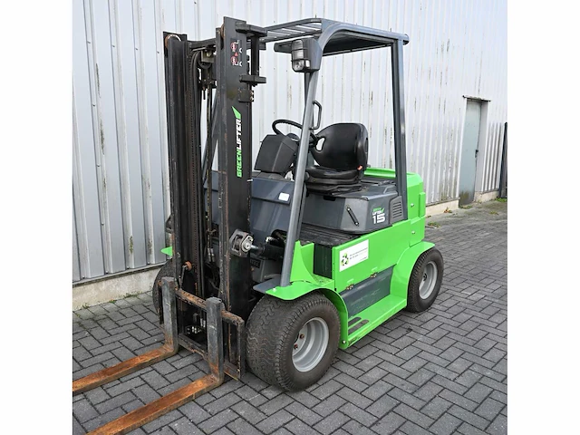 Green lifter toyota - 2006 - el15 - vorkheftruck - afbeelding 8 van  15