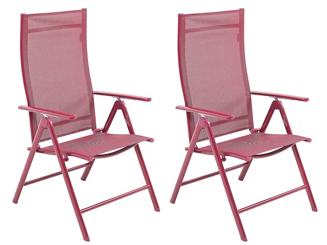 Green lounge 2 opvouwbare aluminium stoelen, ergonomisch gevormd, verstelbaar in 7 posities, ondersteunen tot 120 kg - afbeelding 1 van  8