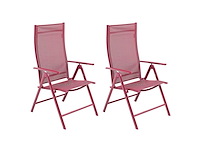 Green lounge 2 opvouwbare aluminium stoelen, ergonomisch gevormd, verstelbaar in 7 posities, ondersteunen tot 120 kg - afbeelding 2 van  8