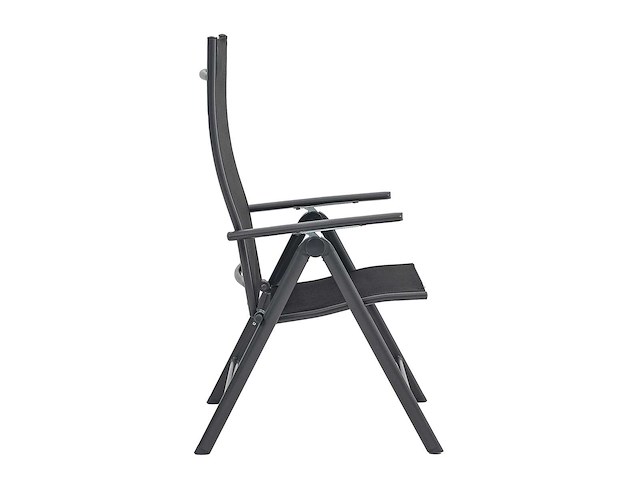 Green lounge 2 opvouwbare aluminium stoelen, ergonomisch gevormd, verstelbaar in 7 posities, ondersteunen tot 120 kg - afbeelding 4 van  8