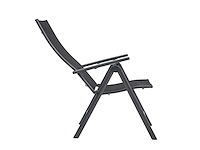 Green lounge 2 opvouwbare aluminium stoelen, ergonomisch gevormd, verstelbaar in 7 posities, ondersteunen tot 120 kg - afbeelding 5 van  8