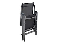 Green lounge 2 opvouwbare aluminium stoelen, ergonomisch gevormd, verstelbaar in 7 posities, ondersteunen tot 120 kg - afbeelding 6 van  8