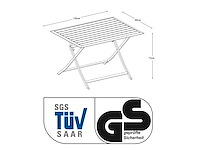 Green lounge aluminium klaptafel, weerbestendig, maximale lading 50 kg - afbeelding 10 van  10