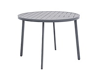 Green lounge ronde tuintafel, gemaakt van weerbestendig aluminium, ø 100 cm - afbeelding 2 van  8
