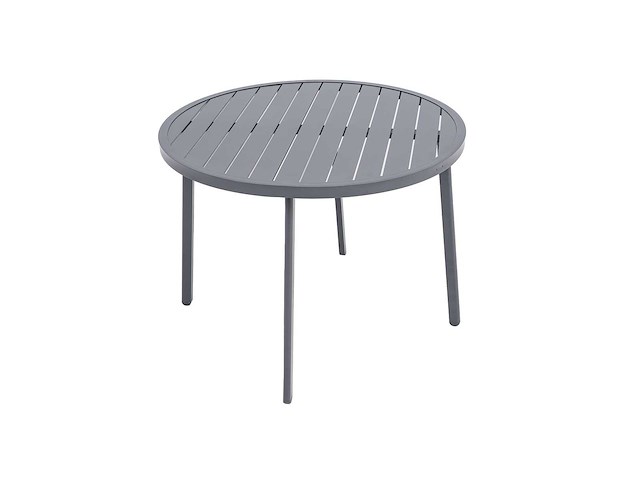 Green lounge ronde tuintafel, gemaakt van weerbestendig aluminium, ø 100 cm - afbeelding 3 van  8