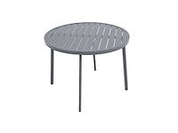 Green lounge ronde tuintafel, gemaakt van weerbestendig aluminium, ø 100 cm - afbeelding 3 van  8