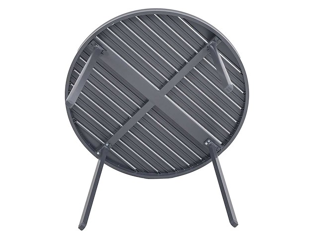 Green lounge ronde tuintafel, gemaakt van weerbestendig aluminium, ø 100 cm - afbeelding 5 van  8