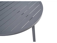 Green lounge ronde tuintafel, gemaakt van weerbestendig aluminium, ø 100 cm - afbeelding 6 van  8