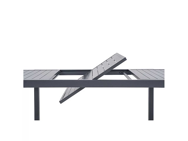 Green lounge tuintafel van aluminium, gs-gecertificeerd, uitschuifbaar van 160 tot 240 cm. - afbeelding 7 van  9