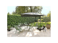Green lounge tuintafel van aluminium, gs-gecertificeerd, uitschuifbaar van 160 tot 240 cm. - afbeelding 9 van  10
