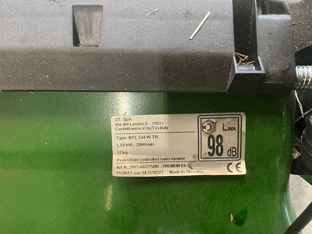 Green tower ntl534 wtr grasmaaier - afbeelding 4 van  5