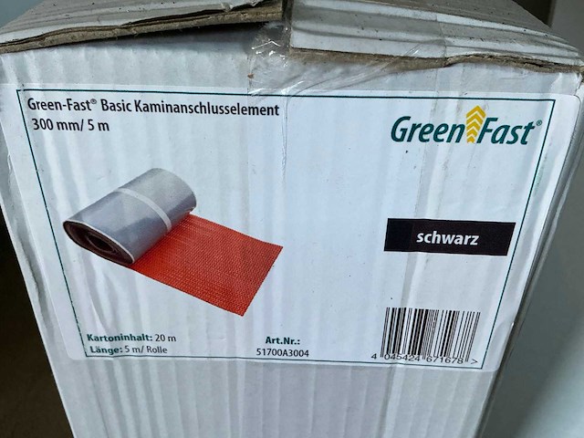 Greenfast 30mm/5m zwarte schoorsteenaansluiting - afbeelding 1 van  2