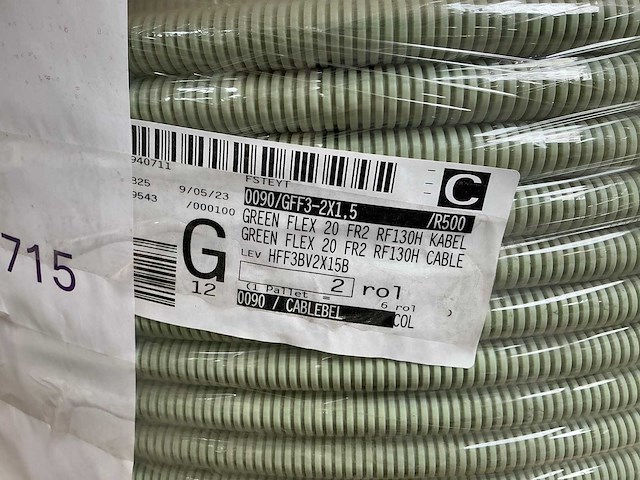 Greenflex 20 rf130 2x1,5mm brandkabel (1 rol) - afbeelding 2 van  2