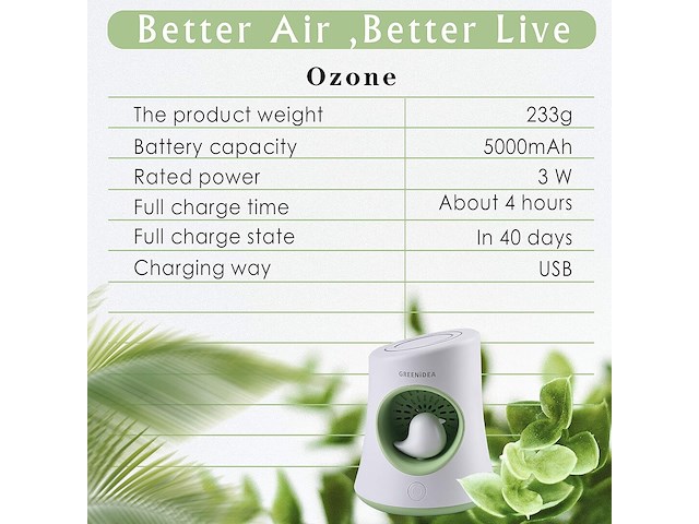 Greenidea luchtreiniger koelkast - afbeelding 7 van  7