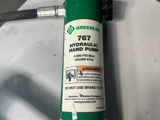 Greenlee 746 hand hydraulische pomp - afbeelding 5 van  5