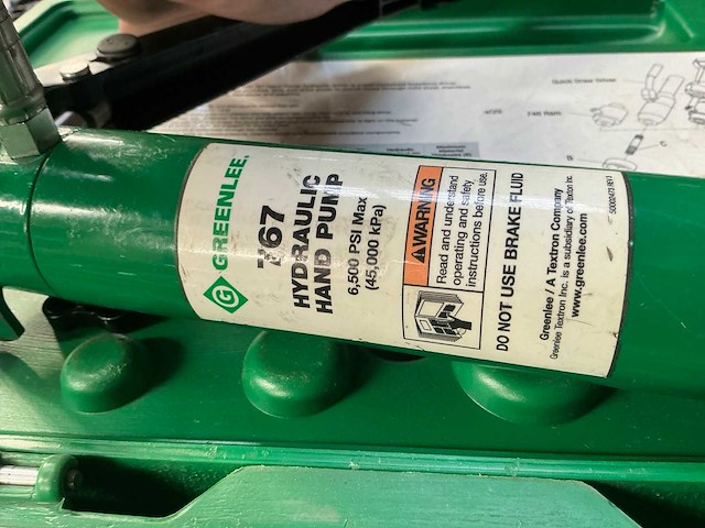 Greenlee 767 / 746 hand ponstool set - afbeelding 3 van  8