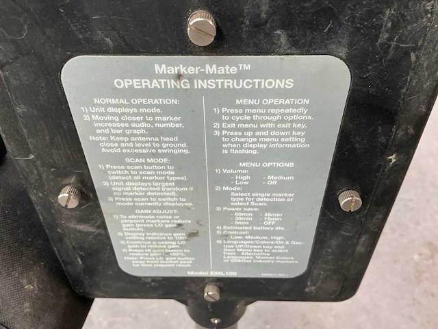 Greenlee eml100 electronische markerings locator - afbeelding 12 van  12