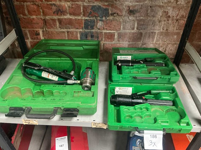 Greenlee hydraulische handpons (3x) - afbeelding 1 van  6