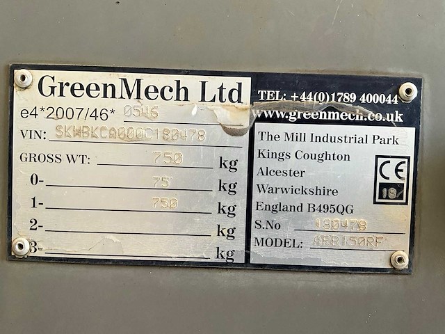Greenmech - arb150rf - wood chipper - 2018 - afbeelding 9 van  9