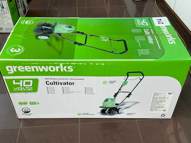 Greenworks g40tl accu cultivator - afbeelding 2 van  4