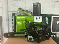 Greenworks gs110 accu kettingzaag - afbeelding 1 van  3