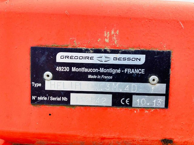 Gregoire besson - heliplow.3m.4d - plough - 2013 - afbeelding 3 van  3