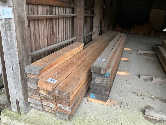 Grenen hout, rood noorse den houten balken (19x) - afbeelding 2 van  4