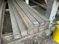 Grenen houten planken/balken (25x) - afbeelding 1 van  3