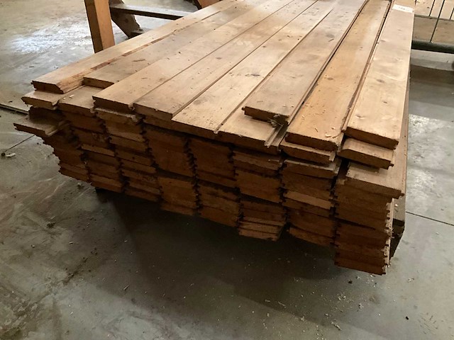 Grenen tand en groef latten (96x) - afbeelding 4 van  7