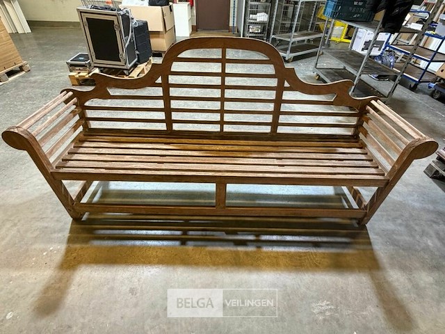 Grenen tuinbank - afbeelding 1 van  3