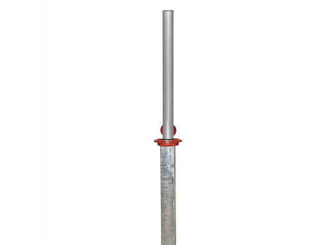 Grenspaal, warmgegalvaniseerd staal, handmatig verzonken voor beton, h 900 mm - afbeelding 2 van  6