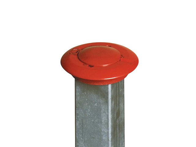 Grenspaal, warmgegalvaniseerd staal, handmatig verzonken voor beton, h 900 mm - afbeelding 3 van  6