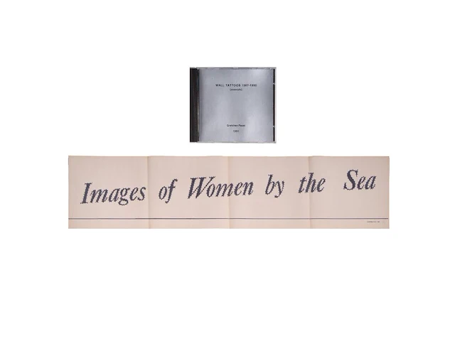 Gretchen faust (1961), 'wall tattoos, images of woman by the sea', 1990, n° 3/3 6.5 x 85 cm. (2.56 x 33.46 in.) - afbeelding 1 van  10