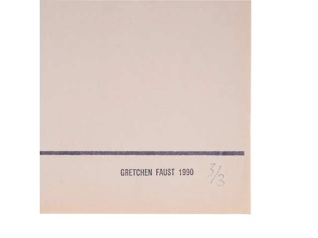 Gretchen faust (1961), 'wall tattoos, images of woman by the sea', 1990, n° 3/3 6.5 x 85 cm. (2.56 x 33.46 in.) - afbeelding 4 van  10