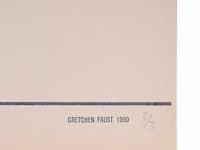 Gretchen faust (1961), 'wall tattoos, images of woman by the sea', 1990, n° 3/3 6.5 x 85 cm. (2.56 x 33.46 in.) - afbeelding 4 van  10