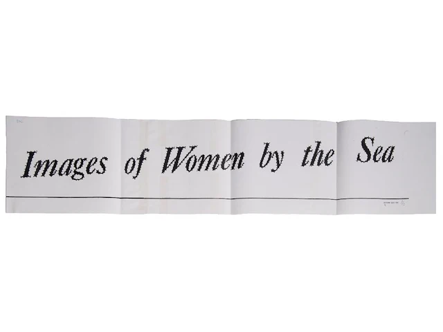 Gretchen faust (1961), 'wall tattoos, images of woman by the sea', 1990, n° 3/3 6.5 x 85 cm. (2.56 x 33.46 in.) - afbeelding 5 van  10