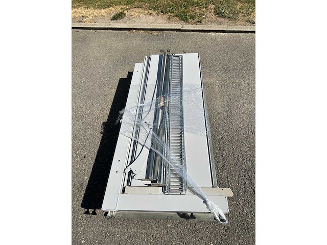 Grey mobile retail shelving - shop racking - afbeelding 1 van  1