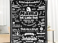 Greysky moederdagcadeau voor mama, knuffeldeken - afbeelding 1 van  3