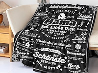 Greysky moederdagcadeau voor mama, knuffeldeken - afbeelding 2 van  3