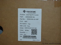 Grid-tied pv omvormer, goodwe, gw3000d-ns, werking niet gekend - afbeelding 2 van  2